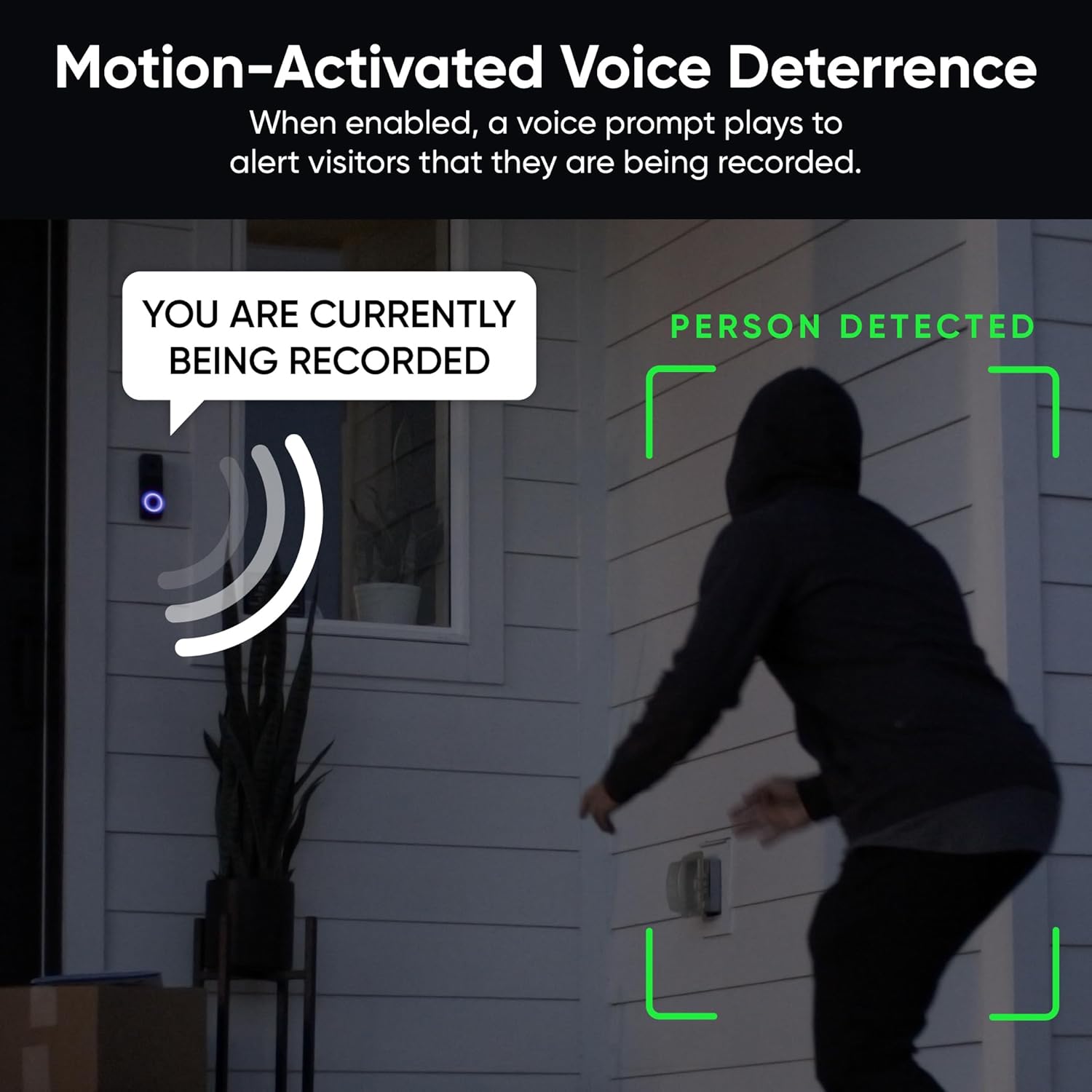 WYZE Wireless Duo Cam Video Doorbell (Chime Included), Battery Powered, 2K Full HD Video, 2 Cameras (People and Package), 2-Way Audio, Color Night Vision