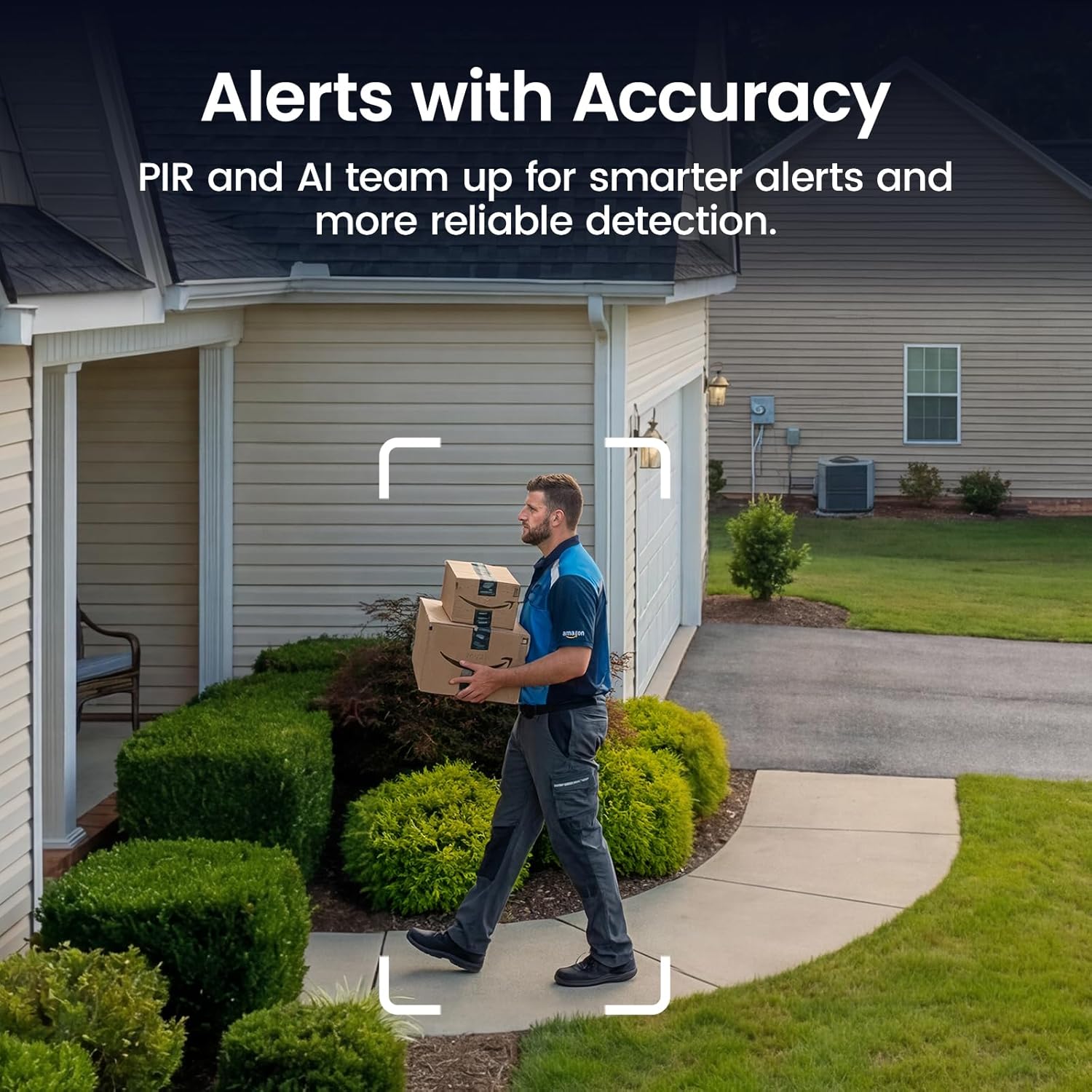 aosu Solar Security Cameras Wireless Outdoor Home System, True 2K HD, Cross-Camera Tracking, PIR + AI Human Detection, Color Night Vision, Local Storage, No Subscription Required, 4-Cam-Kit