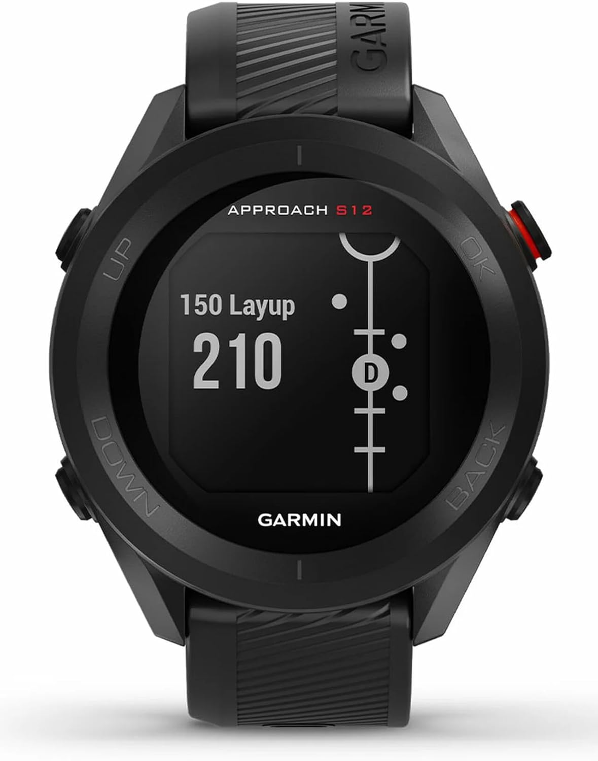 Garmin Approach S12, Easy-to-Use GPS Golf Watch, 42k+ Preloaded Courses, Black, 010-02472-00
