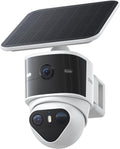 aosu T2 Pro Security Cameras Wireless Outdoor, 3K Dual Cam No Blind Spot Security Camera for Home, 170° Wide + 360° PTZ, AI Human Vehicle Tracking, Solar Powered, Local Storage