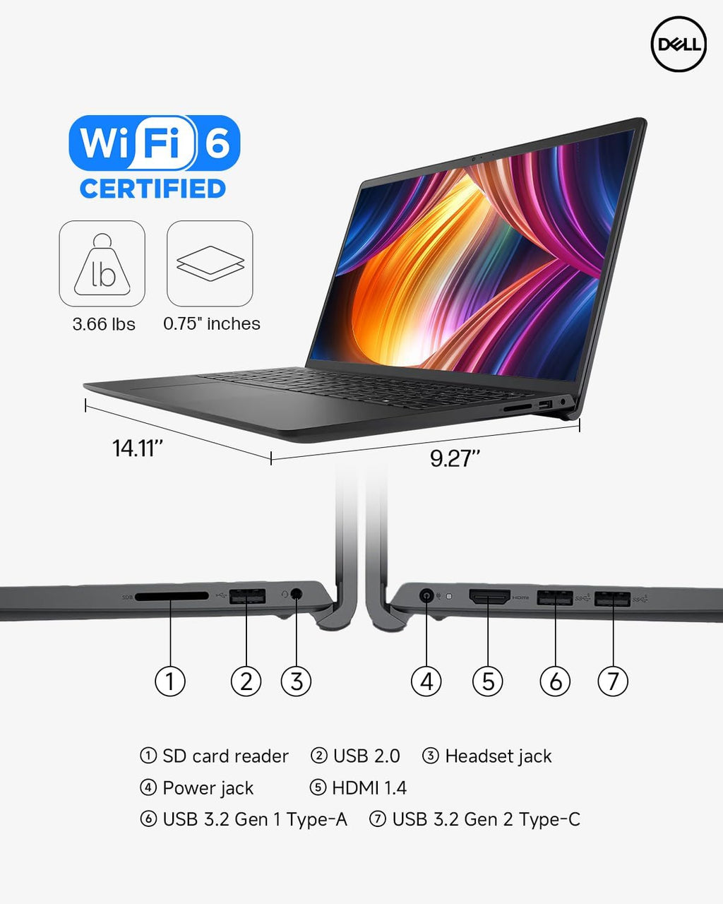 Dell Inspiron 15 3530 Touchscreen Laptop Computer, 15.6" FHD Anti-Glare Touchscreen, Intel 10-Core i5-1334U(Up to 4.6 GHz), 20GB RAM, 512GB SSD, Copilot AI, WiFi 6, Student & Business, Windows 11 Pro