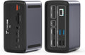TobenONE MacBook Docking Station Dual 4K@60Hz, 16-in-2 USB C Docking Station with 2 HDMI Ports, 7 USB Ports, 100W GaN Power Supply & 20W Charging, 2.5Gbps Ethernet, for Home & Office