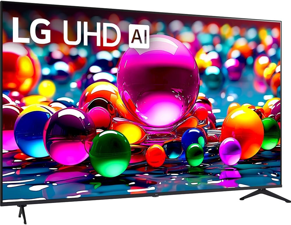 LG 50UA7700PUB 50 Inch UA77 LED AI 4K UHD Smart webOS TV (2025) Bundle with Premiere Movies Streaming, 6Ft HDMI Cable & Deco Gear CPS Exclusive 26 Month Protection Pack (BEACH-CPS-26M1000)