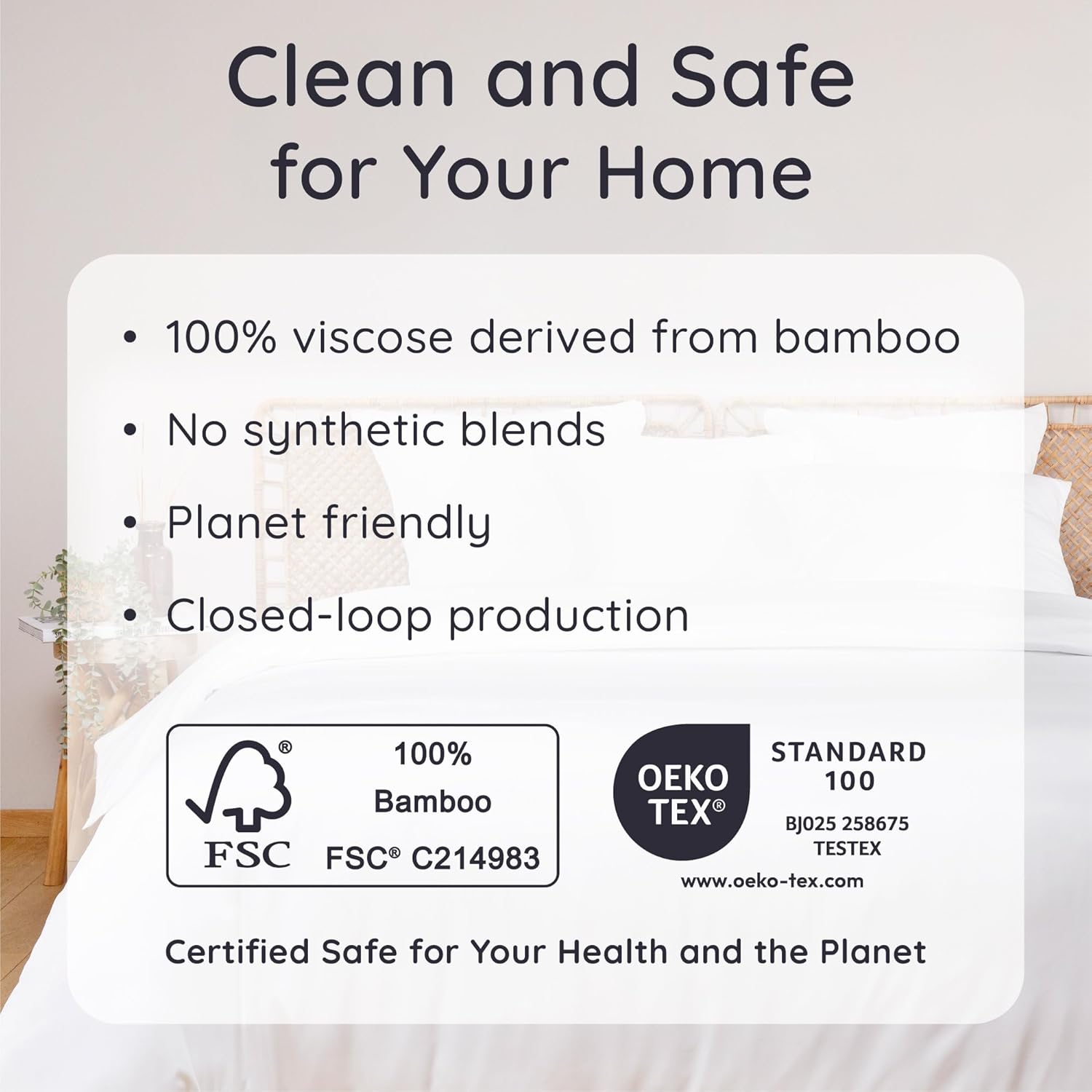 Bambaw 100% Viscose Derived from Bamboo Duvet Cover King Size Set – 3pcs, Cooling Duvet Cover King for Hot Sleepers, Soft, Luxury Bedding, No Comforter (White)