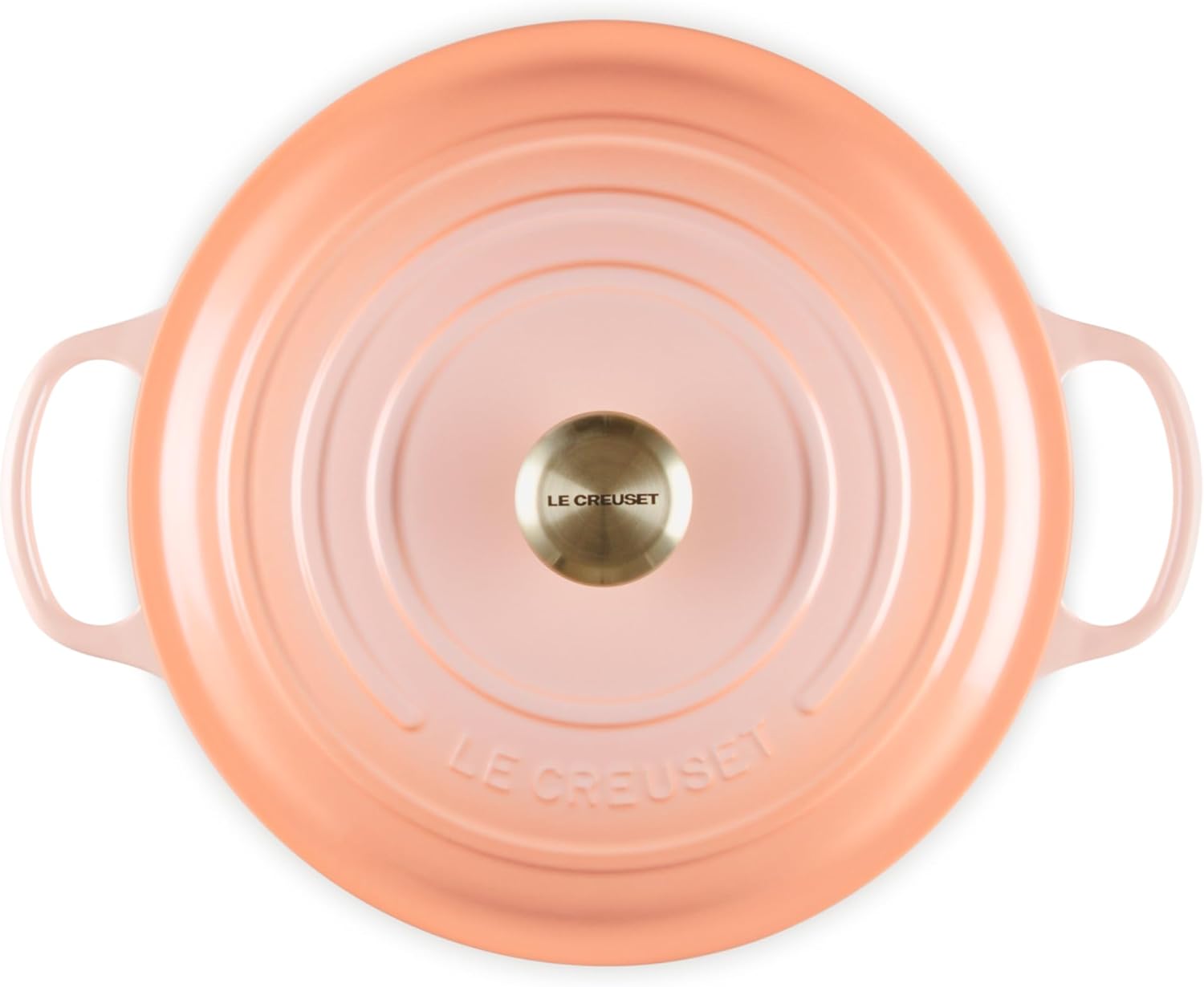 Le Creuset Enameled Cast Iron Signature Round Wide Oven, 6.75qt., Peche