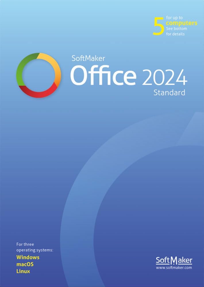 SoftMaker Office Standard 2024 (5 users) for Windows, Mac and Linux PC/Mac Online Code
