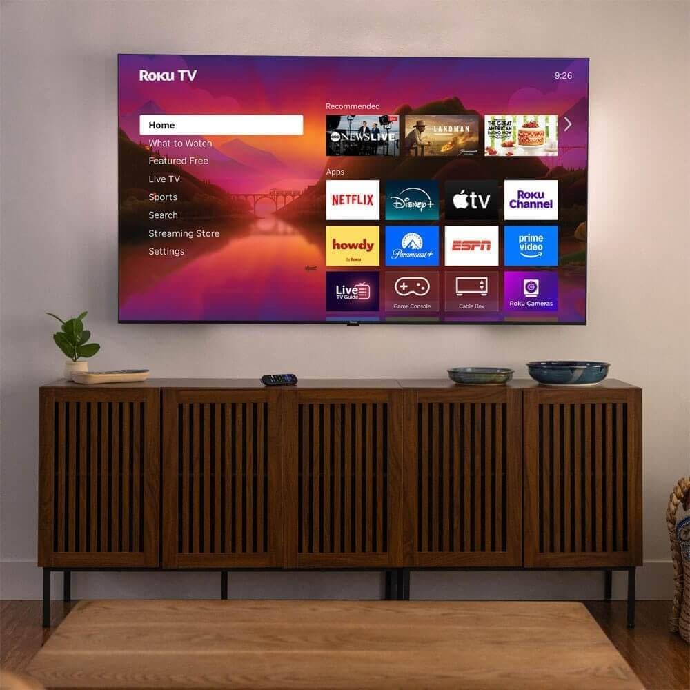 Roku 65R6C7KIT1 65 inch Class Plus Series 4K QLED Mini LED Smart TV Dolby Vision HDR10+ 120Hz WiFi Voice Remote HDMI C
