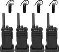 Retevis RB37 Bluetooth Walkie Talkies, Bluetooth Two Way Radio with Wireless Earpiece, Flashlight, 2000 mAh&120h Standby, Type-C, 9-Level VOX&Squelch, for School Hospital Retail Manufacture (4 Pack)