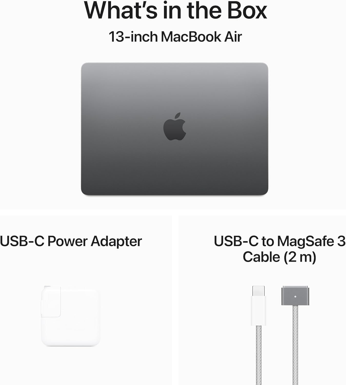 2024 Apple MacBook Air with Apple M3 Chip (13-inch, 16GB RAM, 512GB SSD Storage) (QWERTY English) Space Gray (Renewed Premium)