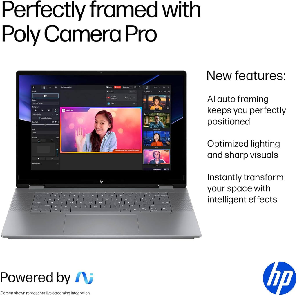 HP OmniBook X Flip 16 (Next Gen Envy 16 x360) 2-in-1 Touchscreen Laptop (16" FHD+, AMD Ryzen AI 5 340 (> Intel i7-1355U), 16GB DDR5, 512GB SSD) AI Copilot+ PC for Creator, Designer, Win 11 Pro