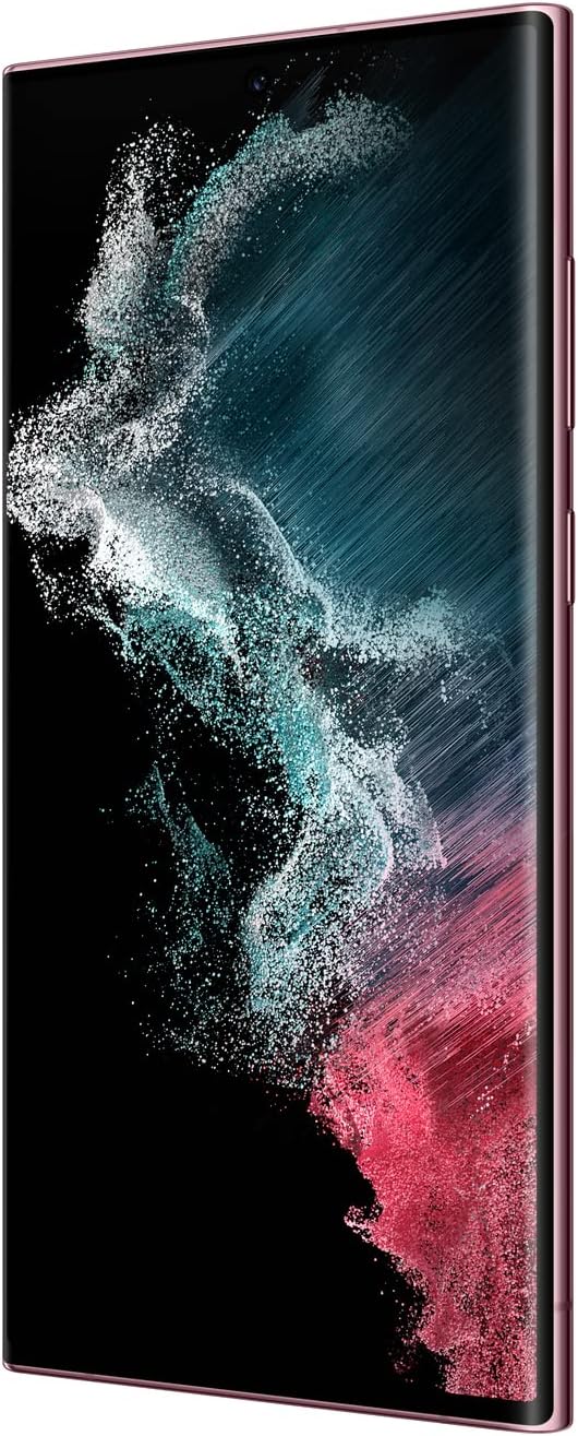 Samsung Galaxy S22 Ultra 5G, 128GB, Burgundy - Unlocked (Renewed)