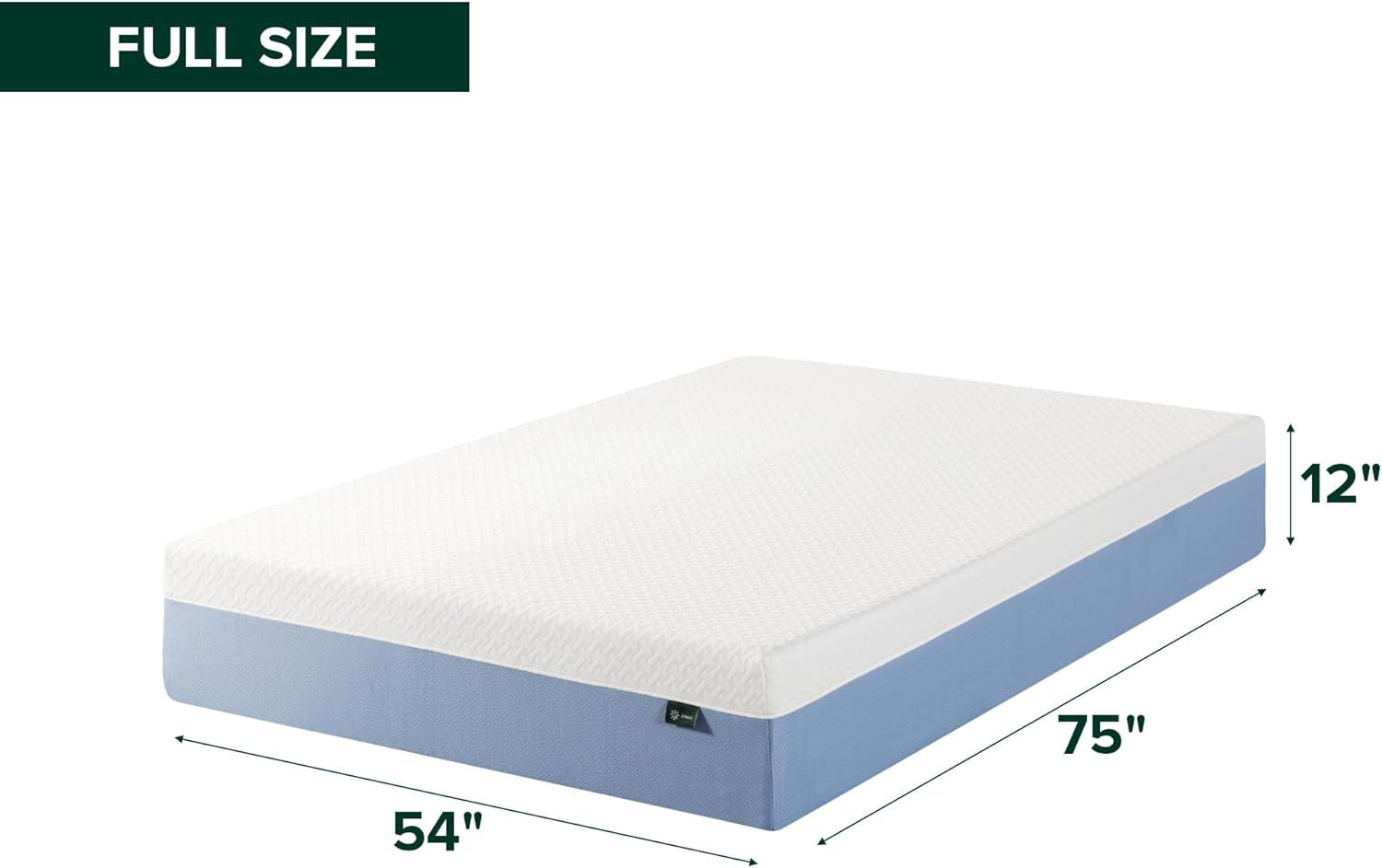Zinus 12 Inch Full Cooling Essential Memory Foam Mattress NewVersion, Fiberglass Free, Medium Feel, Breathable Cooling Layers, Certified Safe Materials