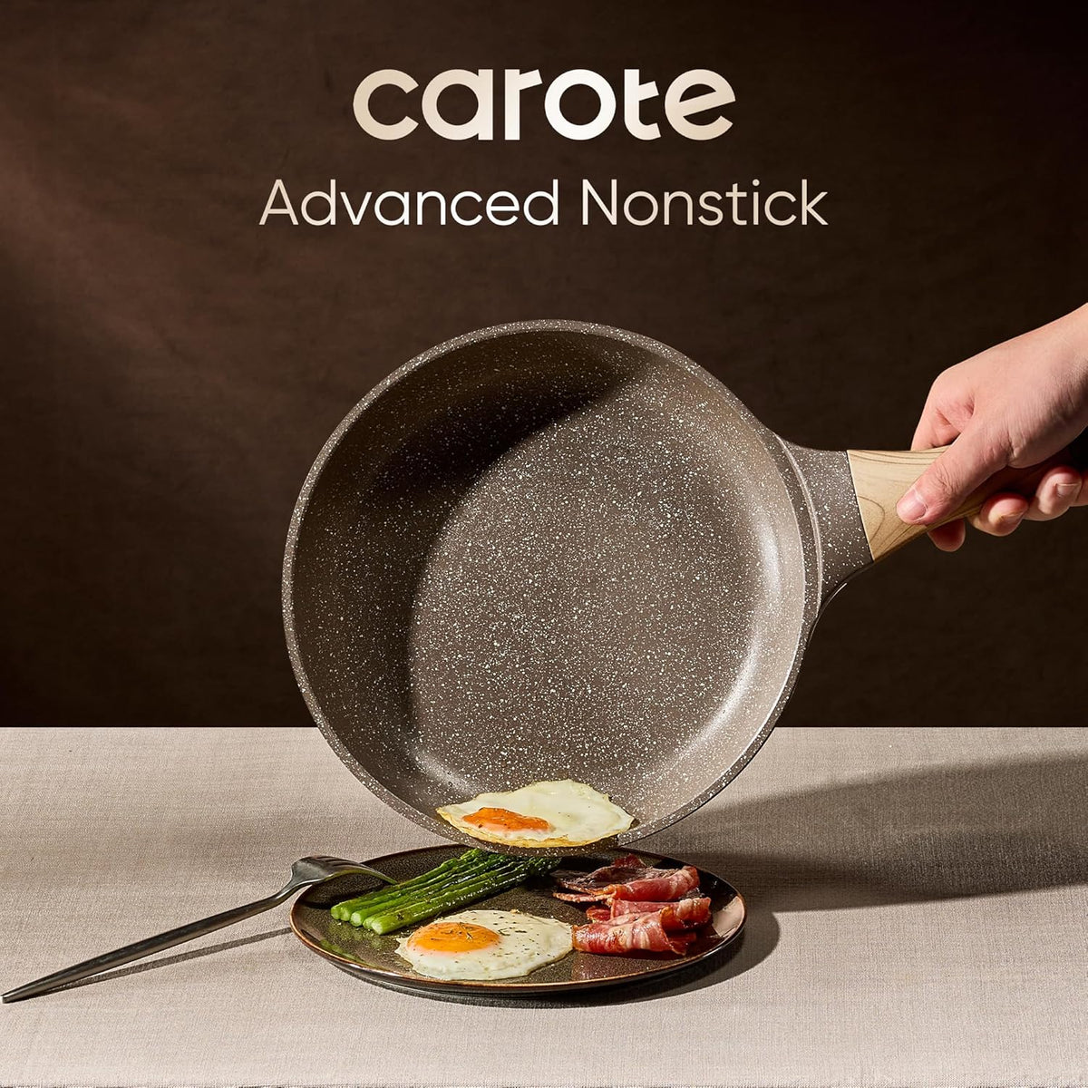 CAROTE 26PCS Pots and Pans Set Non Stick, Cookware Set Pots and Pans Induction Cook Ware, Nonstick Kitchen Cooking, PFOA Free
