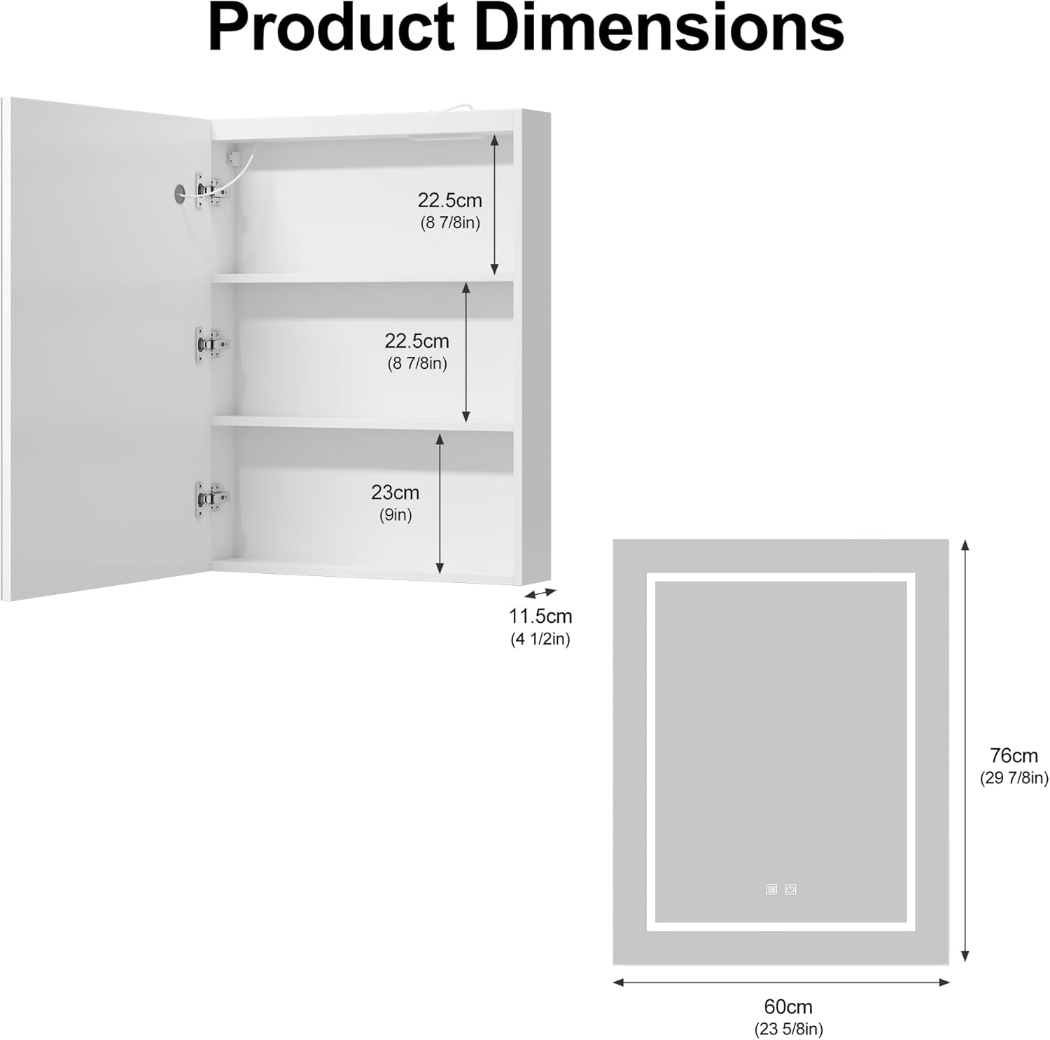 24x30 Medicine Cabinet with Lights,Led Mirror Cabinet with Outlets & USB, Bathroom Cabinet Wall Mounted,Anti-Fog Dimmable Light and Color Adjustment,Lighted Medicine Cabinet for Bathroom