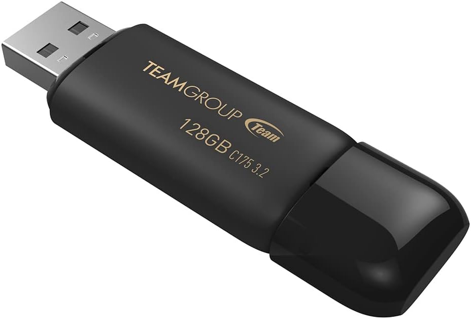 TEAMGROUP C175 32GB 50 Pack USB 3.2 Gen 1 (USB 3.1/3.0) Flash Thumb Drive, External Data Storage Memory Stick Compatible with Computer/Laptop Matte Black TC175332GB25