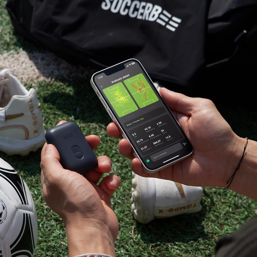 SOCCERBEE-BEE PRO 2 - Sports GPS Tracker & Vest for Outdoor Sports (Small) | 30days Trial Included & Subscription Requierd | Soccer Training Equipment | Fitness Tracker (Large)