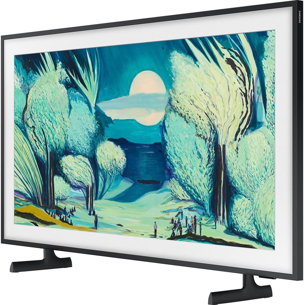 Samsung 50" The Frame LS03FA QLED 4K TV 2025 Art Mode, Vision AI | CPS Exclusive 26 Month Protection, 2X HDMI Cables, Premiere Movies Streaming & Deco Gear Complete Home Theater Beginner's Guidebook