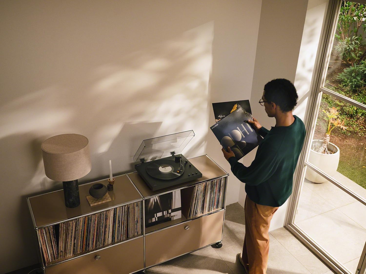 Sony PS-LX5BT Premium Wireless Bluetooth Turntable (2026 Model) : Fully Automatic Belt Drive Vinyl Record Player with Built-in Phono EQ and Included Audio Cable, Black