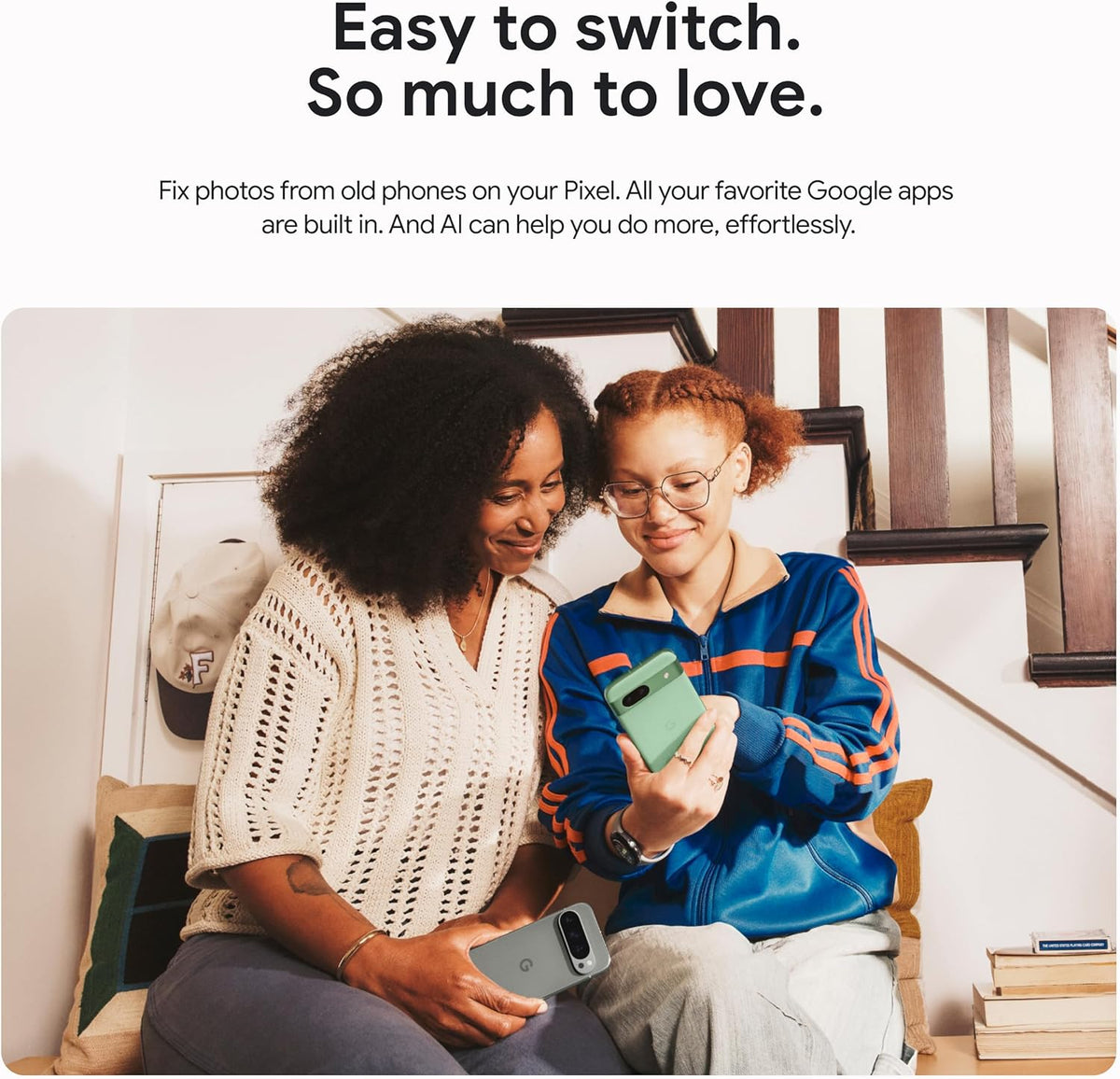 Google Pixel 9 - Unlocked Android Smartphone with Gemini, 24-Hour Battery, Advanced Camera, and 6.3" Actua Display - Obsidian - 128 GB (Renewed)