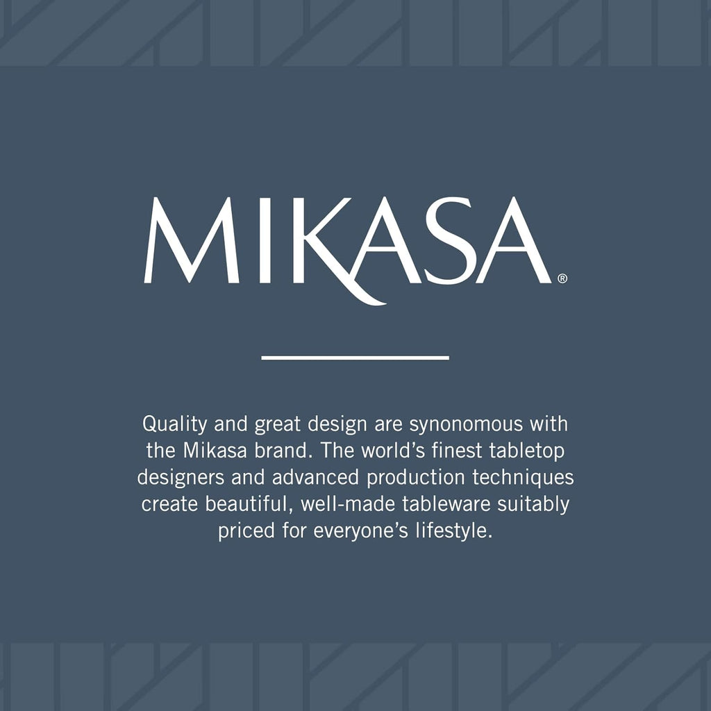 Mikasa Delray 40-Piece Bone China Dinnerware Set, White Round Dishes for 8 - Dinner Plates, Salad Plates, Cereal Bowls, Fruit Bowls and Mugs