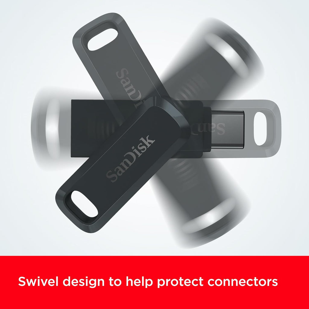 SANDISK 1TB Ultra Dual Drive Go USB Type-C Flash Drive, Black - SDDDC3-1T00-GAM46