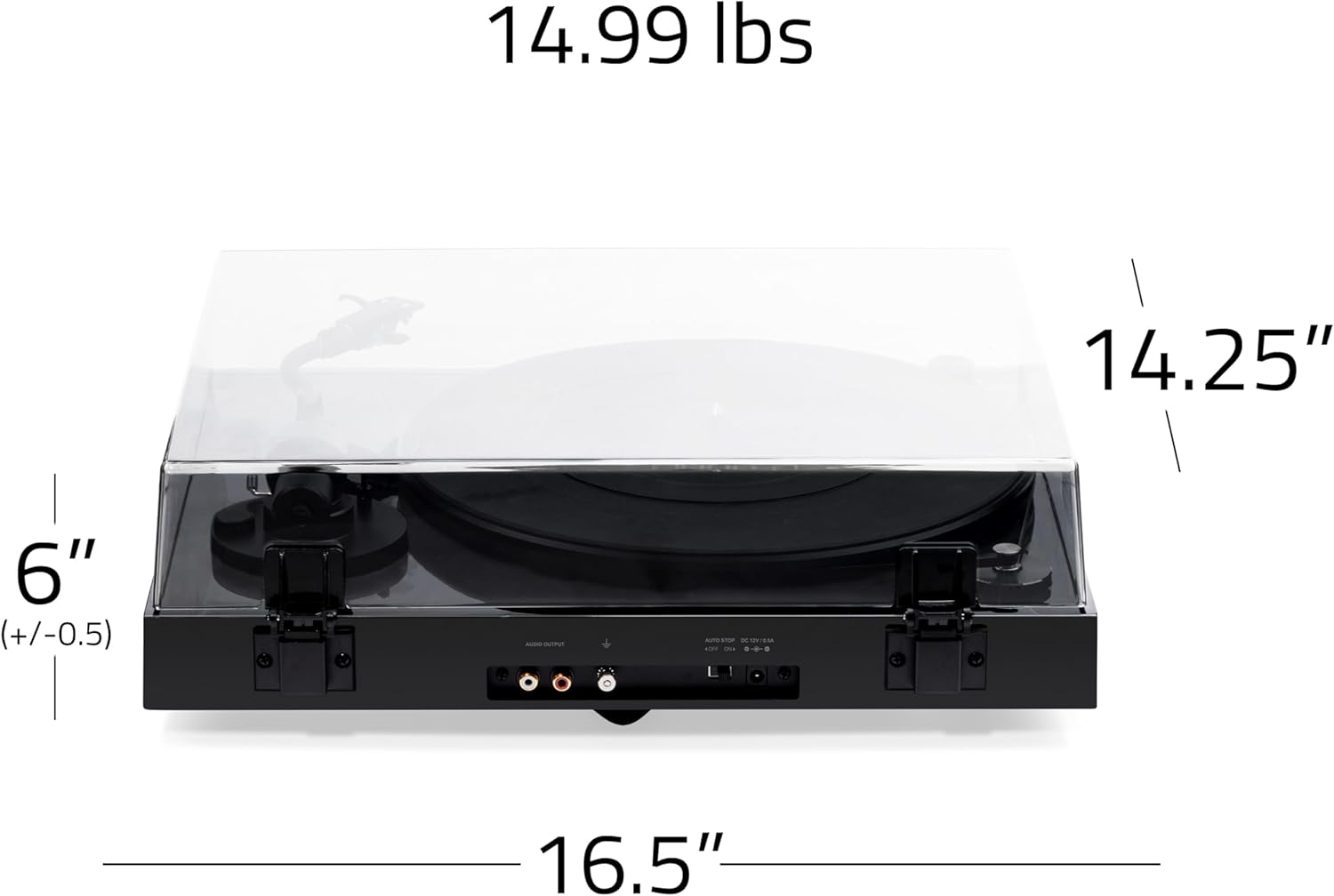 Fluance RT82 Reference High Fidelity Vinyl Turntable Record Player with Ortofon OM10 Cartridge, Speed Control Motor, High Mass MDF Wood Plinth, Vibration Isolation Feet - Piano Black