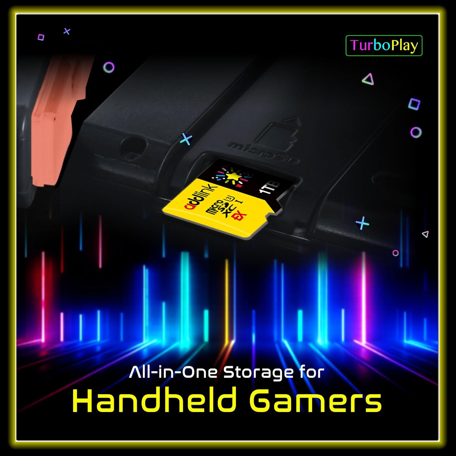 addlink 512GB Gaming microSD Express Card for Nintendo-Switch 2, Speed Up to R/W 880/750 MB/s MicroSDXC Express Memory, ROG Ally, Steam Deck, Camera UHS-I, C10, U3, V30, Full HD 4K