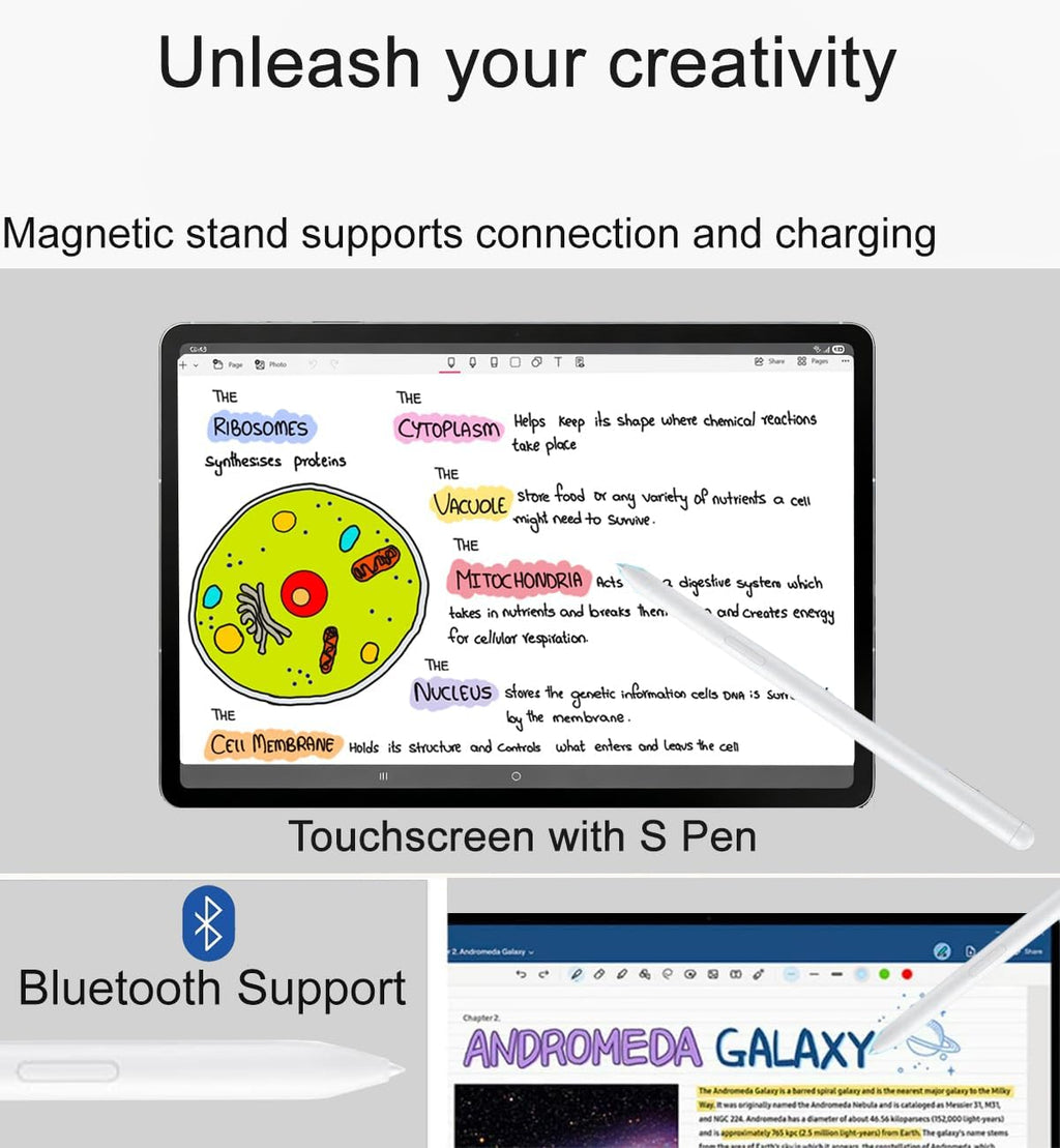 Samsung Galaxy Tab S10 FE Android Tablet (10.9" 2K+ Touchscreen, 8-Core, 8GB RAM, 256GB Storage (128GB+128GB SD Card)), S Pen, Long Battery Life, Dual Cameras, Lightweight, Gray, NA Version, SM-X520