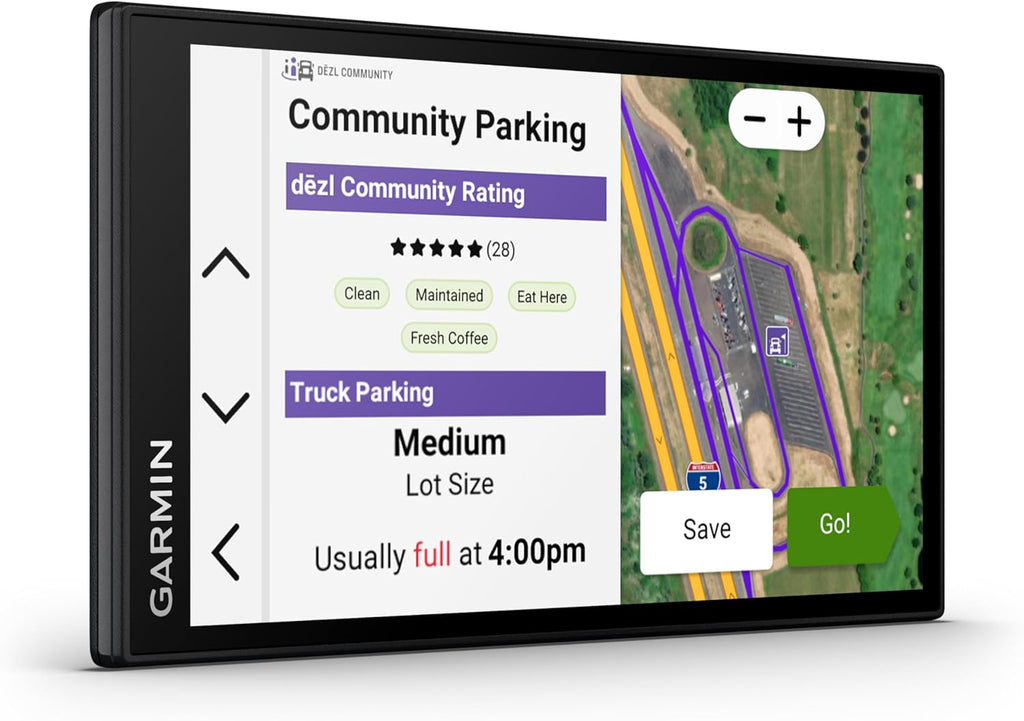 Garmin dezl OTR620 GPS Truck Navigator with 6-Inch Touchscreen Display, 1280p Resolution, and Birdseye Direct Satellite Imagery Support (Black) (Renewed Premium)