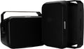 KICKER Outdoor Audio 8″ Indoor Outdoor Speakers (52OA8B) – Weatherproof, UV-Resistant Wall or Ceiling Mount Speakers with Polyethylene-Mica Woofer Black