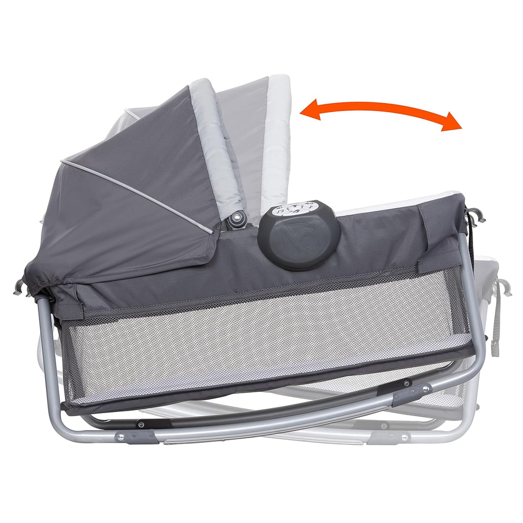 Baby Trend Lil' Snooze™ Deluxe III Nursery Center® Playard for Twins, Cozy Grey