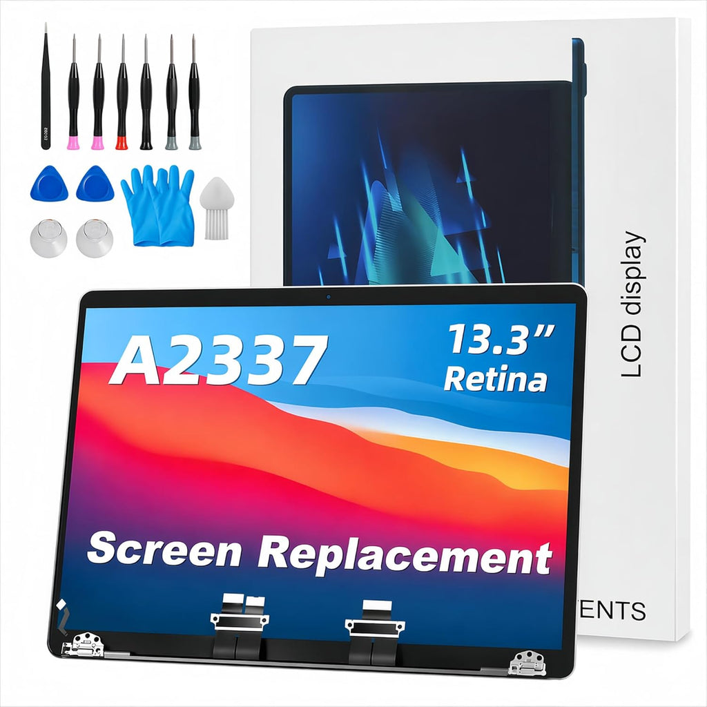 A2337 Screen Replacement A2337 LCD for 13 inches MacBook M1 air 2020 Year 2560x1600 Replacement LCD Full Assembly for EMC 3598 MGN63 Space Gray