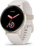 Garmin vívoactive 5, Health and Fitness GPS Smartwatch, AMOLED Display, Up to 11 Days of Battery (Renewed) (Ivory)
