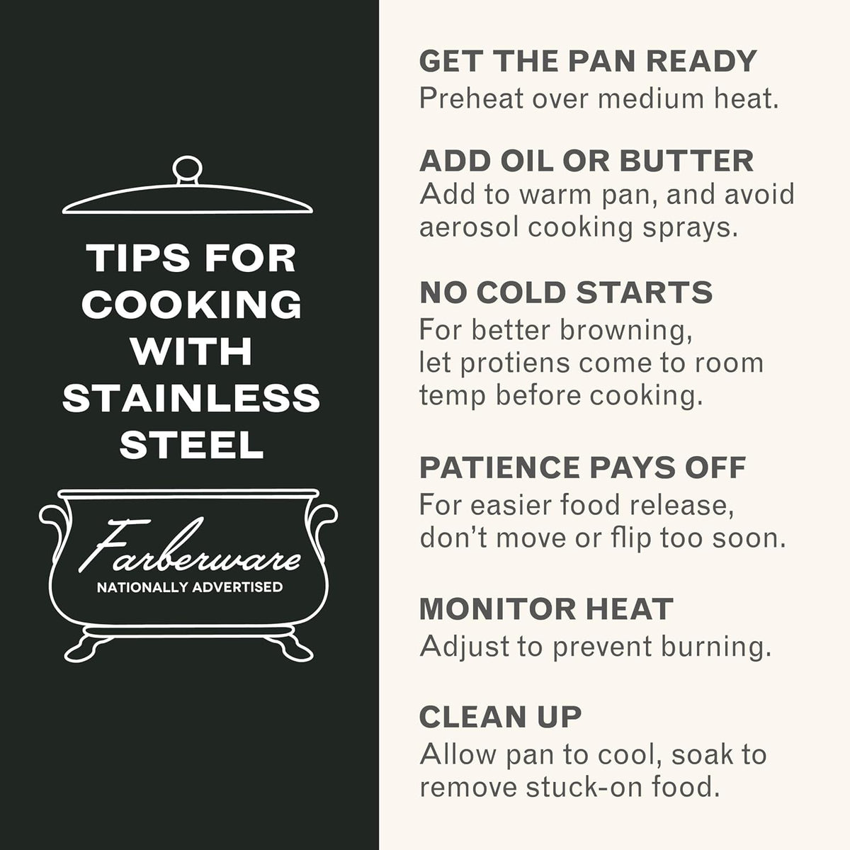 Farberware Classic Series Stainless Steel Pots and Pans with Baking Sheet Pan, Cooking Tools, and Lids, Induction Ready, Dishwasher Safe, 10 Piece Cookware Set, Metal Utensil Safe - Stainless Steel