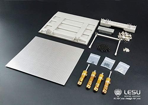 Lesu Metal Hydraulic Tail Plate Lifting Board Wagon Rc Truck 1/14 Tmy