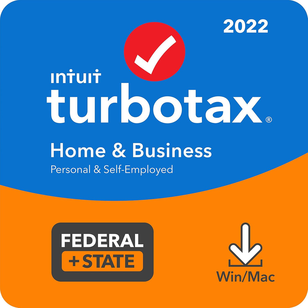 Old Version TurboTax Home & Business 2022 Tax Software, Federal and State Tax Return, Amazon Exclusive PC/MAC Download