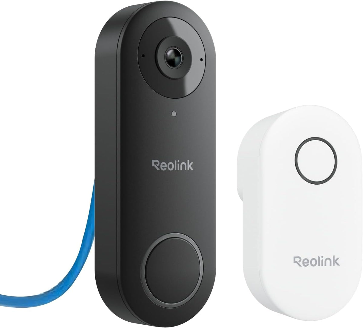 REOLINK Video Doorbell PoE Camera – 2K IP Security Camera Outdoor with Chime V2, 4:3 Aspect Ratio, 180 Degree Diagonal, 2-Way Talk, Plug & Play, Secured Local Storage, No Monthly Fee