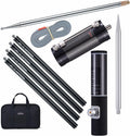 JPC-12 HF Antenna for Ham Radio, 7MHz-50MHz All Band Vertical Antenna with Slide Regulator, 40m-6m(131.23ft-19.68ft), 8 Bands, QRP Compatible, Portable for Outdoor Use