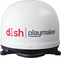 Winegard PL‑7000 Dish Playmaker - Portable Automatic Satellite Antenna for Dish HD Solo Receivers - 25' Coax Outdoor TV Reception - for RV, Camping, & Tailgating - White