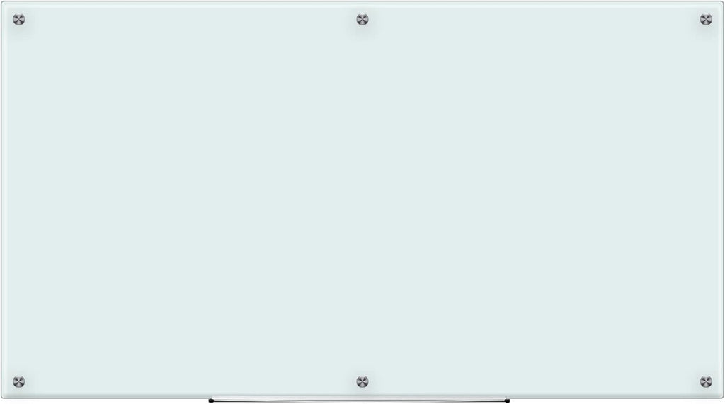 Amazon Basics Glass Dry-Erase Board, Magnetic Frameless Whiteboard, 96W" x 48H"