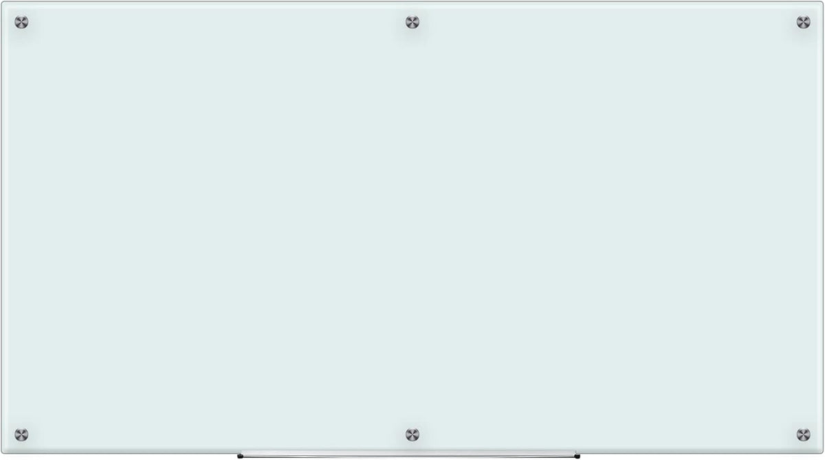Amazon Basics Glass Dry-Erase Board, Magnetic Frameless Whiteboard, 96W" x 48H"