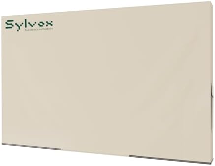 SYLVOX 43" Outdoor Smart TV with Cover, 4K Weatherproof TV for Patio & Backyard, 700-Nit Brightness, IP55 Waterproof, Partial Sun (Patio Series)