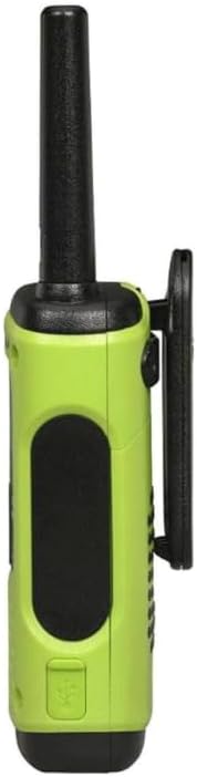 Motorola Solutions, Portable FRS Talkabout T600 H2O Two Way Radios 2-Pack, Walkie Talkies Green Waterproof 2 PTT Earpieces Rechargeable