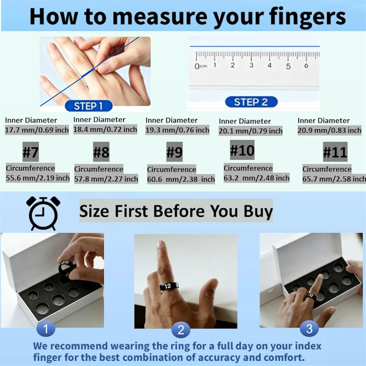 XUV Silver Rings for Women, Waterproof Fitness Tracker Ring with Heart Rate, Blood Oxygen, Sleep, Step Counting, Vibration Alerts AI Smart Ring for Men, No APP Fee for iOS & Android (Silver, 9)