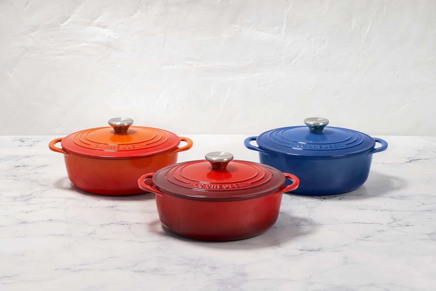 Le Creuset Cast Iron Shallow Round Dutch Oven, 2.75qt, Oyster