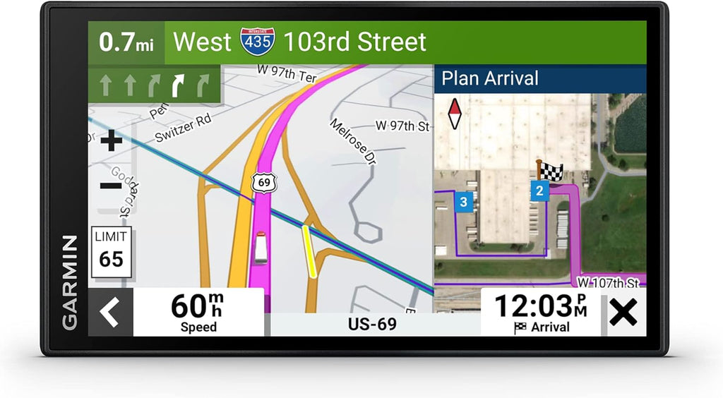 Garmin dezl OTR610, Large, Easy-to-Read 6" GPS Truck Navigator, Custom Truck Routing, High-Resolution Birdseye Satellite Imagery