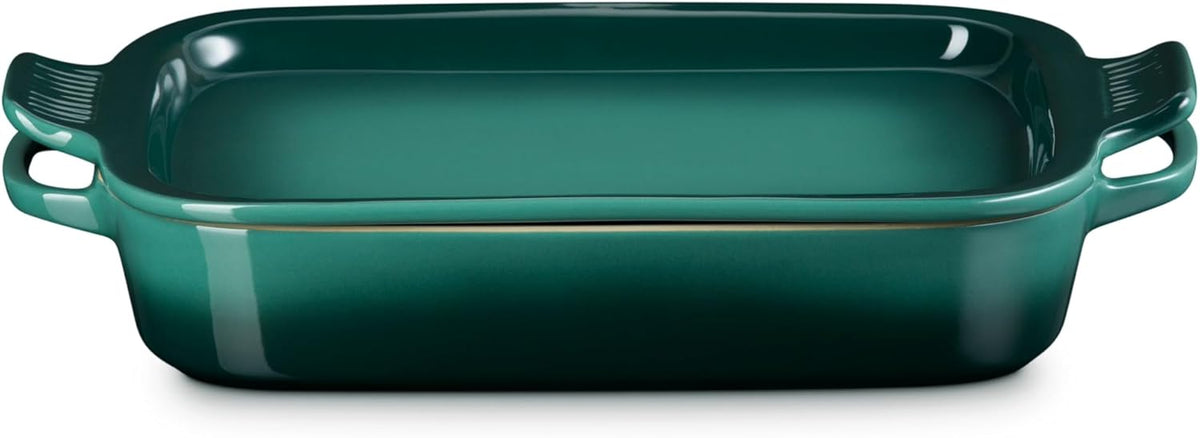 Le Creuset Stoneware Rectangular Dish with Platter Lid, 3 qt., Artichaut