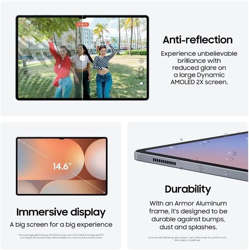 Samsung Galaxy Tab S10 Ultra 14.6" 256GB X920 WiFi Only (Renewed)