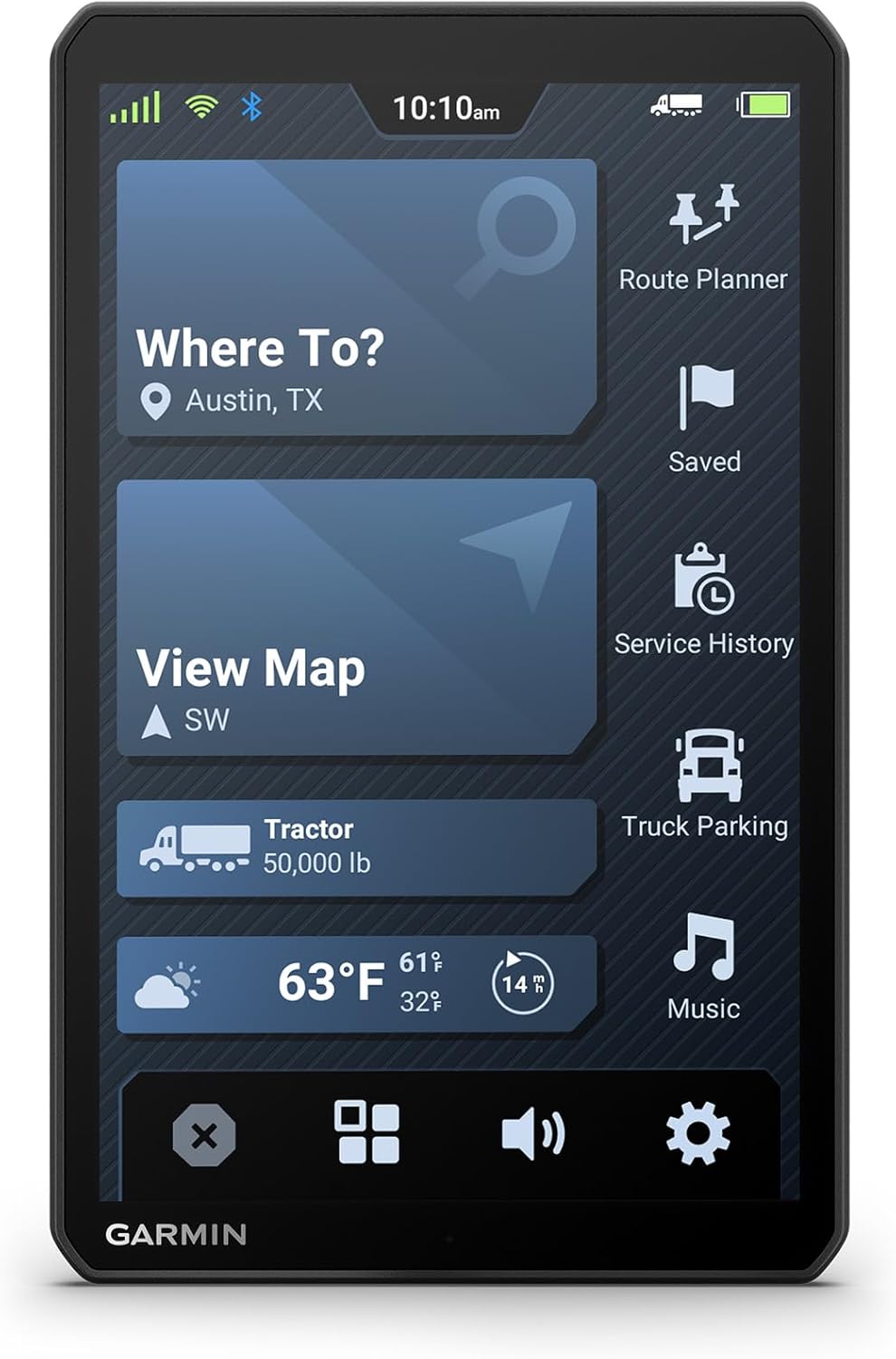 Garmin dezl OTR820 GPS Truck Navigator with 8-Inch Touchscreen Display, 1280p Resolution, and Birdseye Direct Satellite Imagery (Renewed)