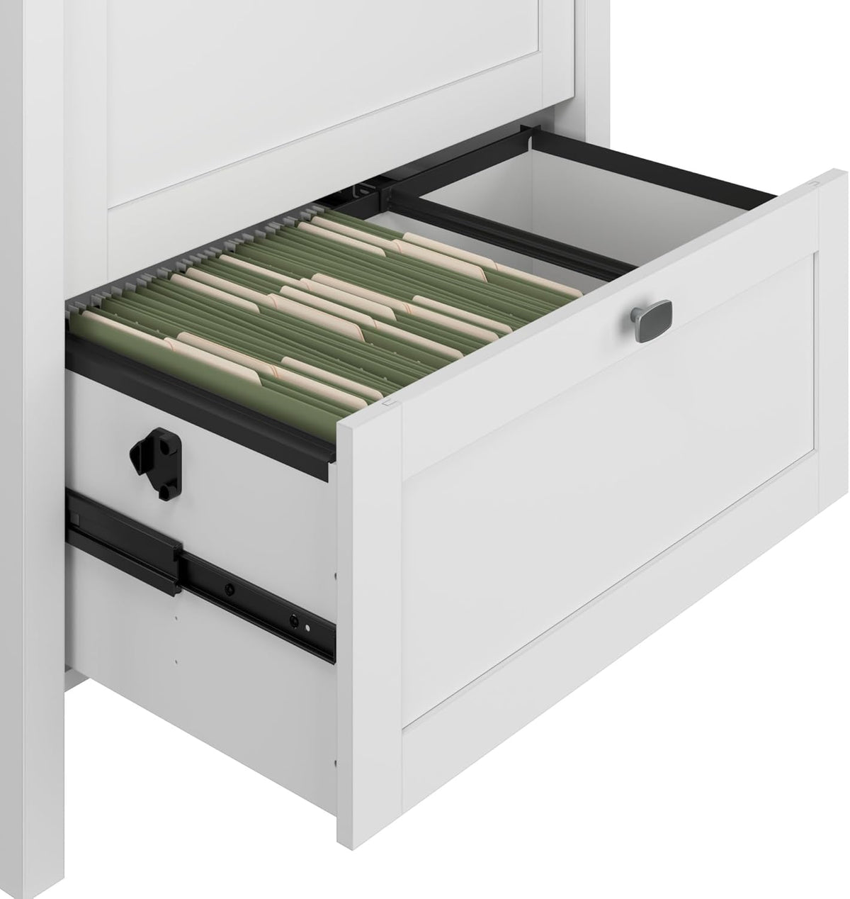 Bush Home Broadview 2 Drawer Lateral File Cabinet in Pure White